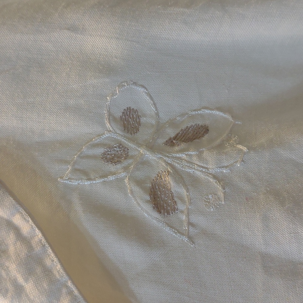 Cotton/Linen embroidered Top - Picture 4 of 5
